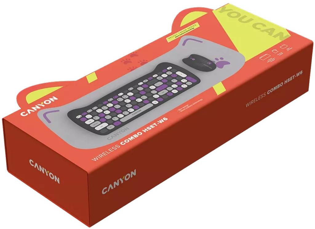 Комплект CANYON HSET-W6 Kitty Edition Violet (CNS-HSETW6VT) · 6