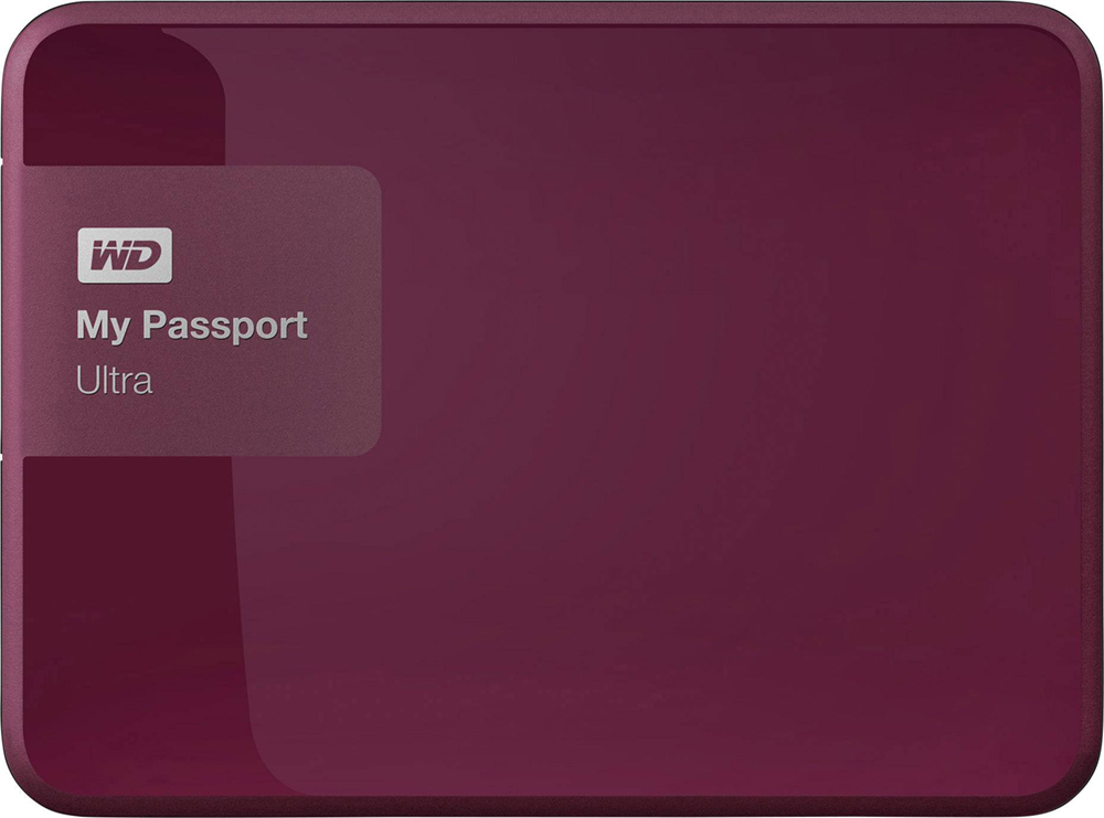 Зовнішній жорсткий диск 2.5" WD My Passport Ultra 1TB USB Berry (WDBGPU0010BBY-EESN) в Києві