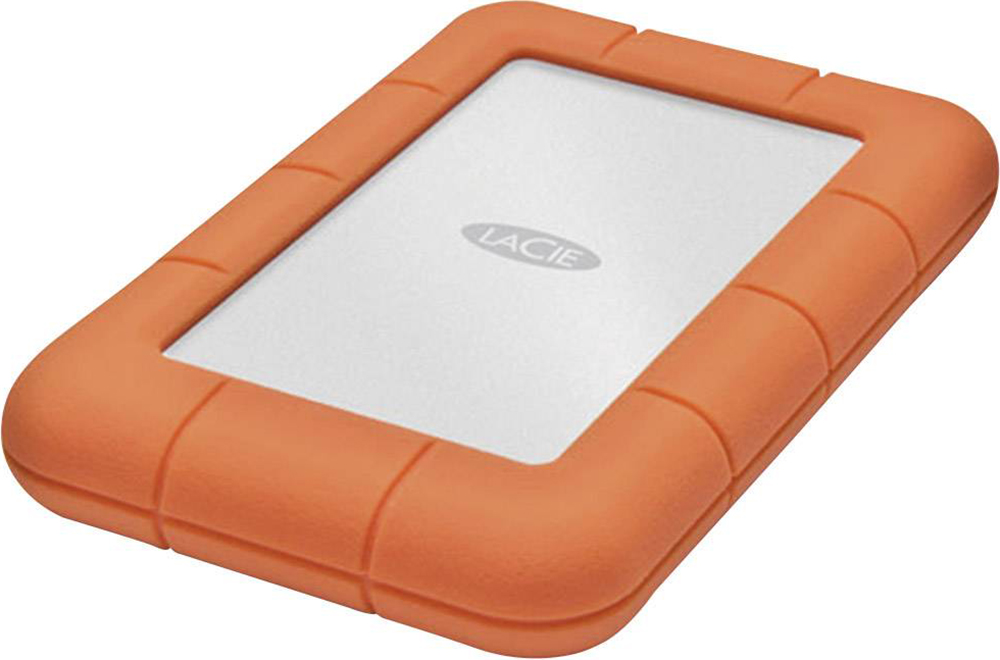 Зовнішній жорсткий диск 2.5" LACIE Rugged Mini 1TB USB White/Orange (LAC301558) · 3