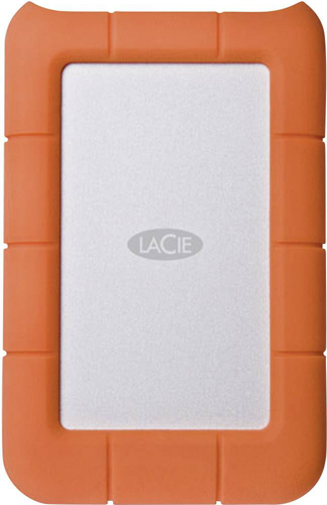 Зовнішній жорсткий диск 2.5" LACIE Rugged 1TB USB-C White/Orange (STFR1000800) в Києві