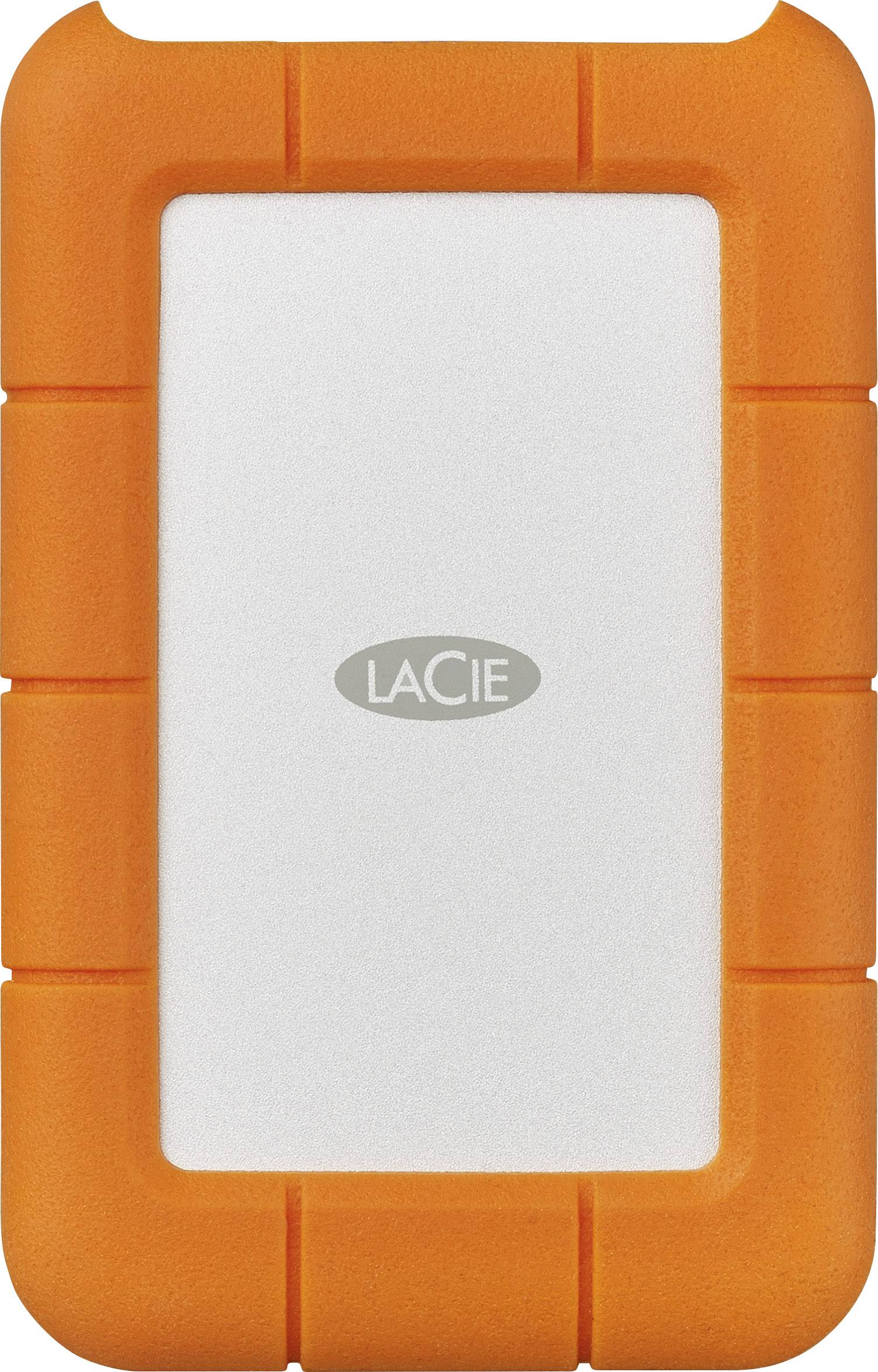 Зовнішній жорсткий диск 2.5" LACIE Rugged 4TB USB-C White/Orange (STFR4000800) в Києві