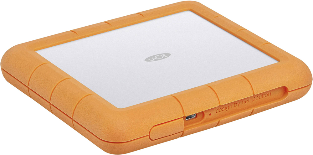 Зовнішній жорсткий диск 2.5" LACIE Rugged RAID Shuttle 8TB USB-C White/Orange (STHT8000800) · 3