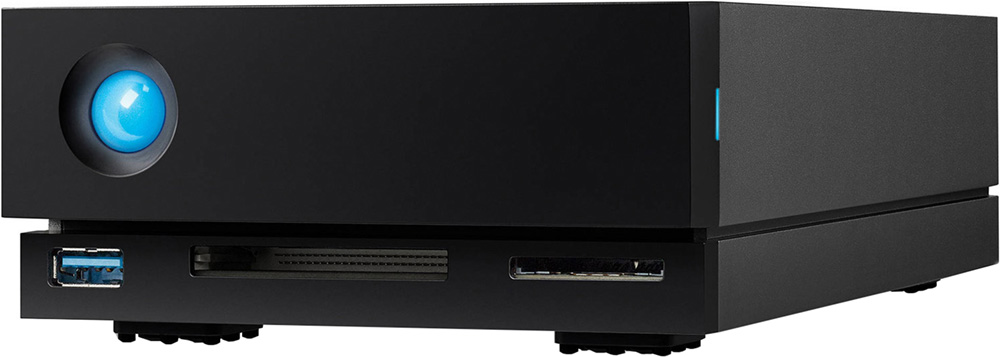 Зовнішній жорсткий диск 3.5" LACIE 1big Dock 10TB Thunderbolt/USB/USB-C Black (STHS10000800) · 3