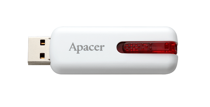 USB-накопичувач Apacer 64Gb USB 2.0 (AP64GAH326W-1) White в Києві