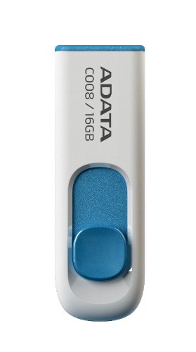 

Накопитель A-Data USB 16GB A-Data 2.0 C008 White/Blue