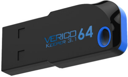 Накопичувач Verico USB 64Gb Keeper Black+Blue USB 3.1 в Києві