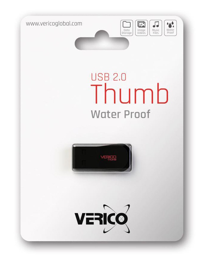 Накопичувач Verico USB 16Gb Thumb Black+Red в Києві