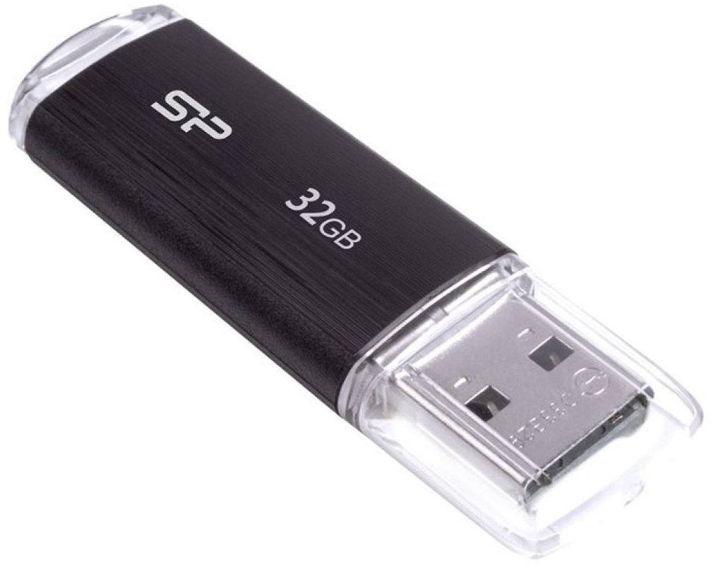 

Накопитель USB 2.0 32GB Silicon Power U02 Black (SP032GBUF2U02V1K)