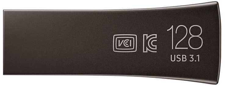 Накопичувач USB 128GB Samsung Bar Plus Titan Gray (MUF-128BE4/APC) · 2