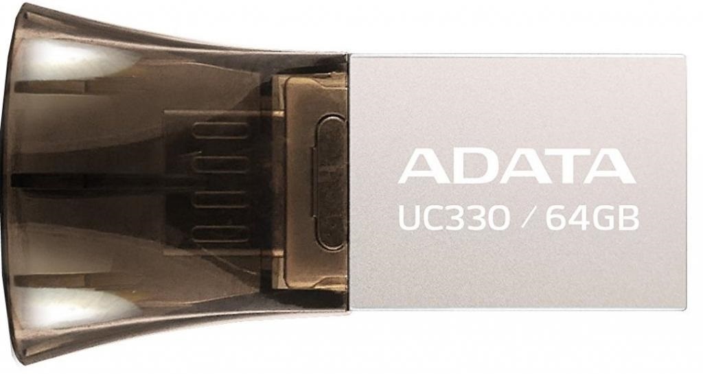 

Накопитель USB 64GB A-DATA Choice UC330 OTG (AUC330-64G-RBK)