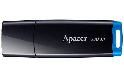 

USB-накопитель APACER AH359 64GB USB 3.1 Gentleman Black/Deep Sea (AP64GAH359U-1)