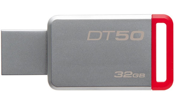 

USB-накопитель KINGSTON DataTraveler 50 32GB USB 3.1 Red (DT50/32GB)