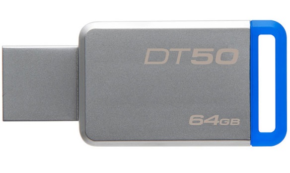 USB-накопичувач KINGSTON DataTraveler 50 64GB USB 3.1 Blue (DT50/64GB) в Києві
