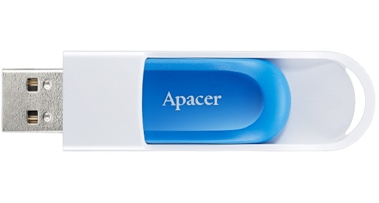 

Накопитель USB APACER AH23A 64GB Sky Blue/Pure White (AP64GAH23AW-1)