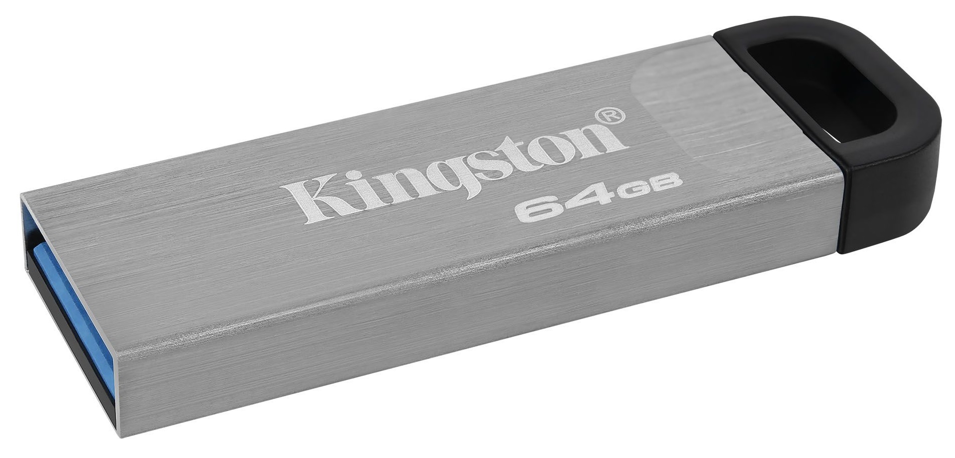 USB-накопичувач 64GB KINGSTON DataTraveler Kyson USB 3.2 Silver/Black (DTKN/64GB) · 2