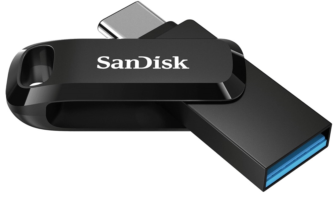 USB-накопичувач 128GB SANDISK Ultra Dual Drive Go USB-C/USB3.2 Black (SDDDC3-128G-G46) · 2