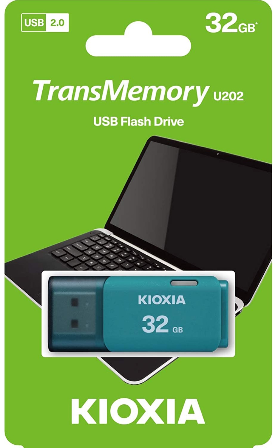 USB-накопичувач 32GB KIOXIA Hayabusa U202 USB 2.0 Light Blue (LU202L032GG4) · 3