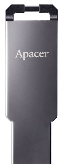 USB-накопичувач 64GB APACER AH360 USB 3.1 Black Nickel (AP64GAH360A-1) в Києві