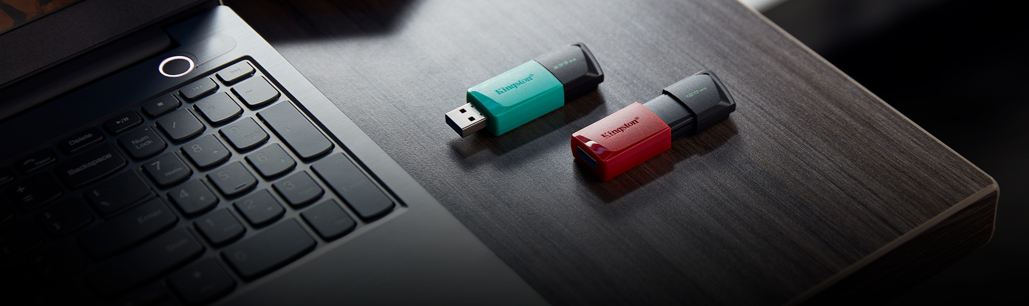 USB-накопичувач 128GB KINGSTON DataTraveler Exodia M USB 3.2 Black/Teal (DTXM/256GB) · 4