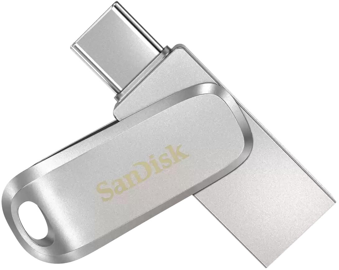 USB-накопичувач 512GB SANDISK Ultra Dual Drive Luxe USB Type-C Silver (SDDDC4-512G-G46) · 3
