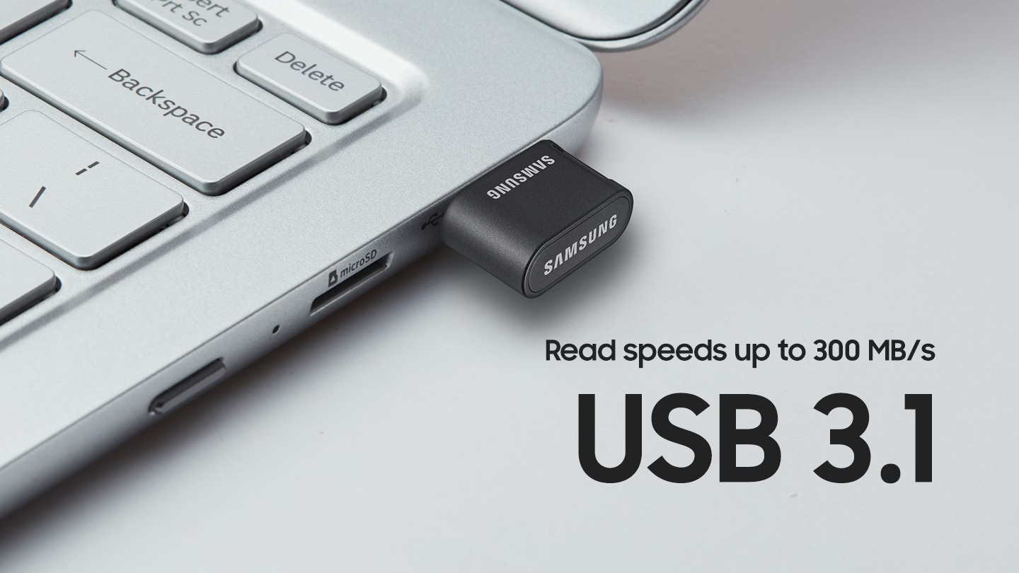 USB-накопичувач 256GB SAMSUNG Fit Plus USB 3.1 (MUF-256AB/APC) · 6