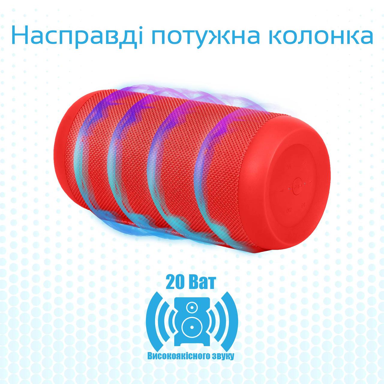 

Портативная акустика Promate Silox Red
