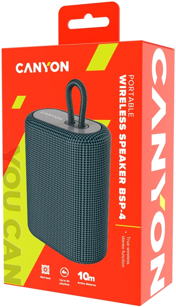 Портативна акустика CANYON BSP-4 BT V5.0 Dark Grey (CNE-CBTSP4DG) · 4