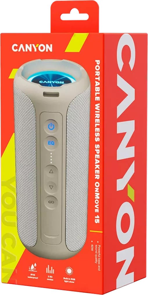Портативна акустика CANYON OnMove 15 Beige (CNE-CBTSP15BG) · 5