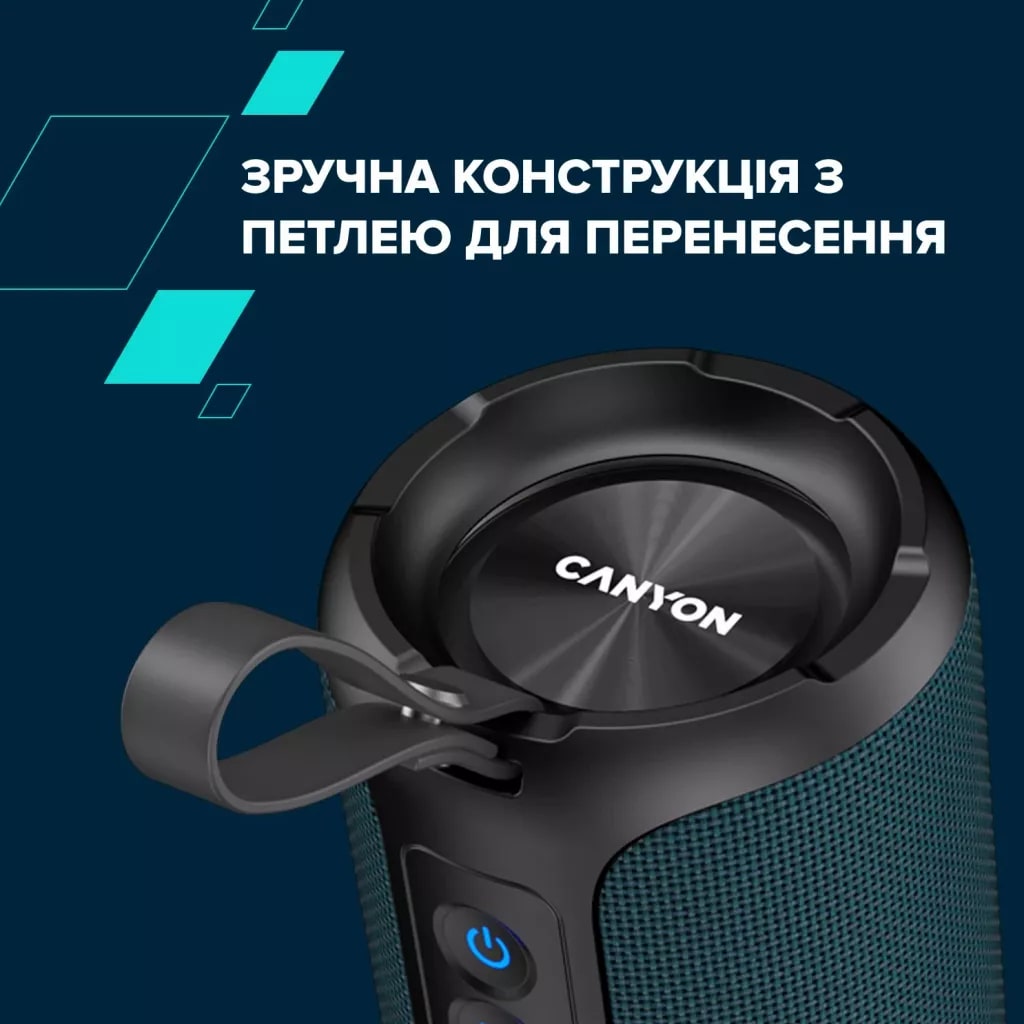 Портативна акустика CANYON OnMove 15 Dark Blue (CNE-CBTSP15BK) · 6