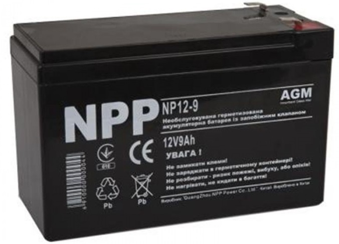 

Аккумуляторная батарея NPP 12V 9 AH (NP12-9) AGM