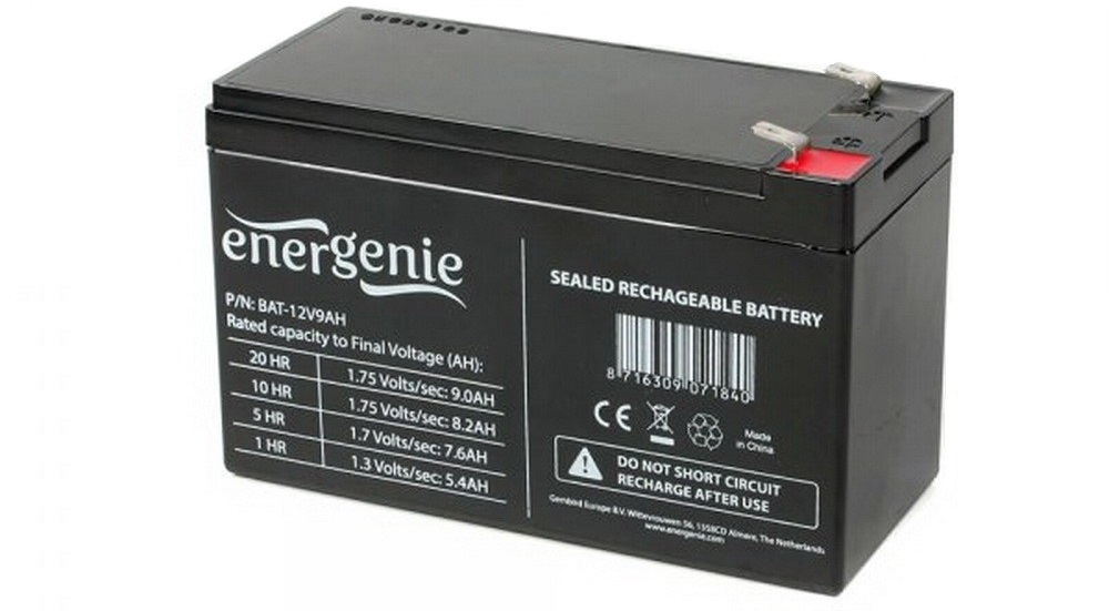 

Аккумуляторная батарея EnerGenie 12V 9AH (BAT-12V9AH)