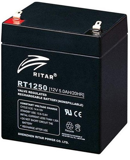 

Аккумуляторная батарея Ritar 12V 5.0Ah (RT1250) AGM