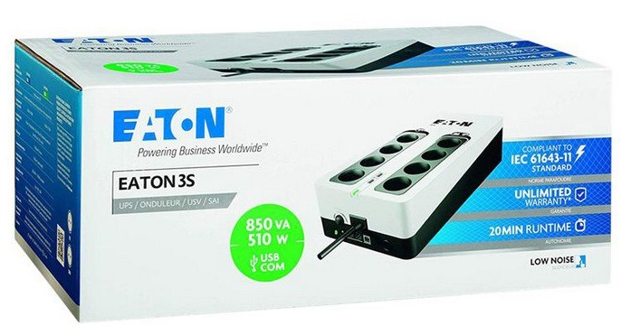 ДБЖ EATON 3S DIN 850VA 510W (3S850D) · 5