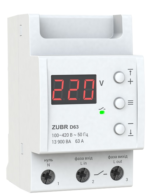 Реле напруги ZUBR D63 White в Києві