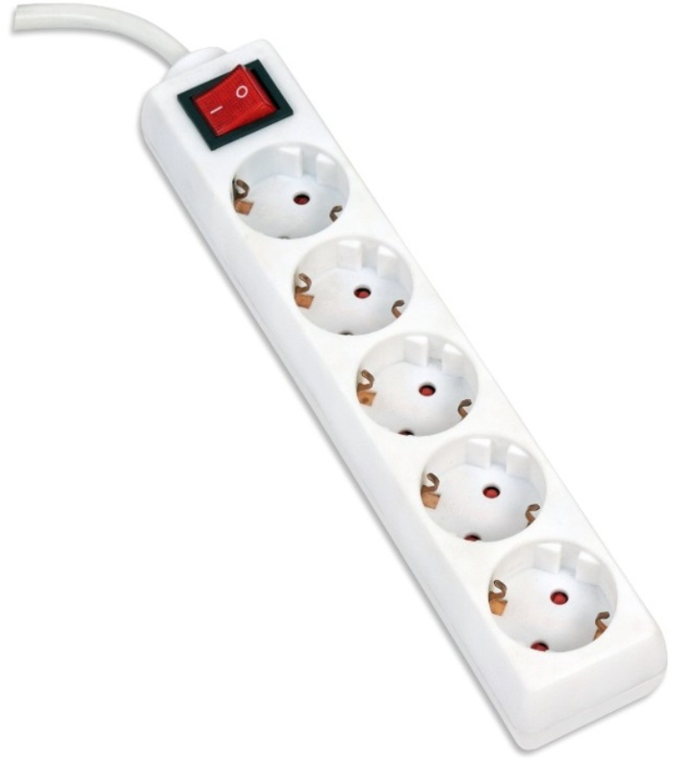 Мережевий фільтр OMEGA 5р 5м White (OL5G5W) в Києві