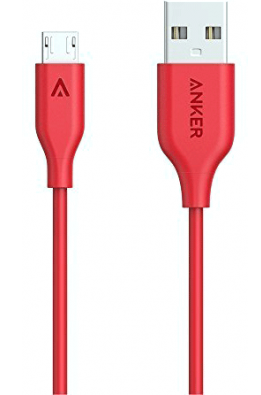 

Кабель ANKER Powerline MicroUSB 0.9м Red (A8132H91