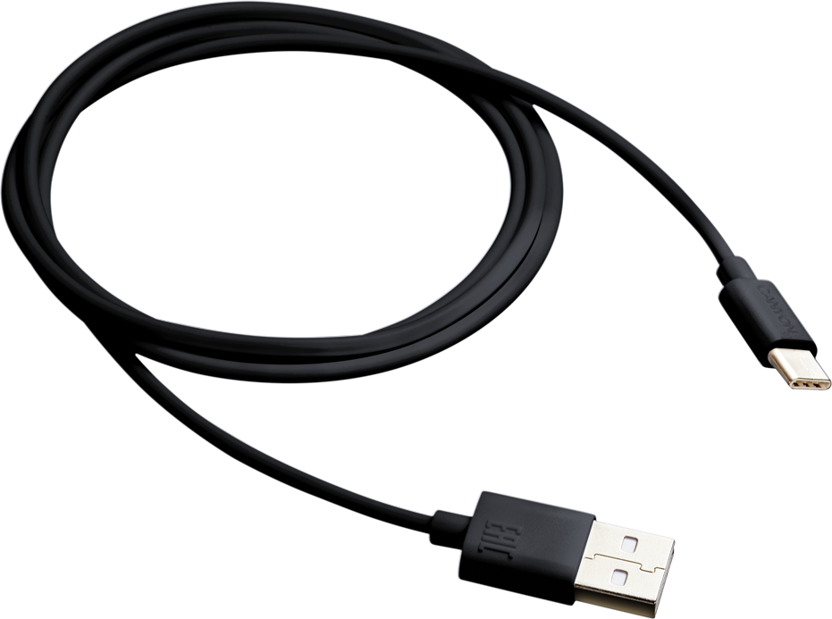 Кабель CANYON UC-1 USB - USB-C 1 м Black (CNE-USBC1B) в Києві