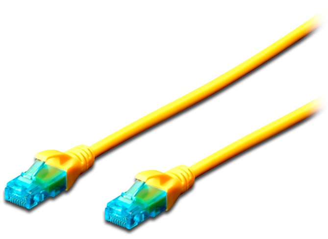 Патч-корд DIGITUS CCA CAT 5e UTP, 3м, PVC, Yellow (DK-1512-030/Y) в Киеве
