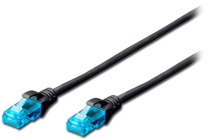 Патч-корд DIGITUS CCA CAT 5e UTP, 2м, PVC, Black (DK-1512-020/BL) в Києві