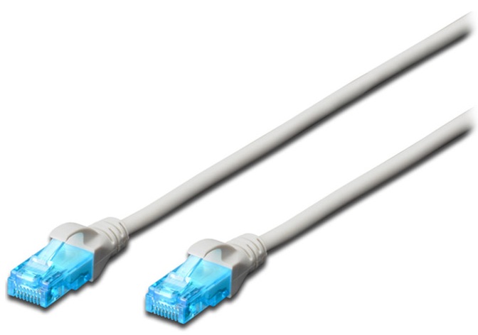 Патч-корд DIGITUS CCA CAT 5e UTP, 10м, PVC, Grey (DK-1512-100) в Києві