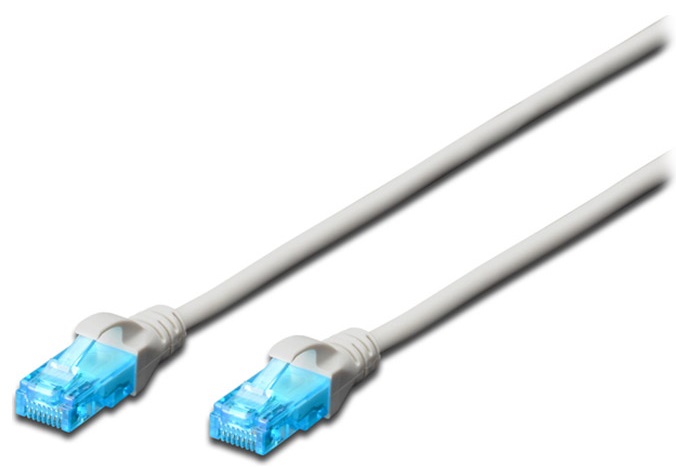 Патч-корд DIGITUS CCA CAT 5e UTP, 0.5м, PVC, Grey (DK-1512-005) в Києві