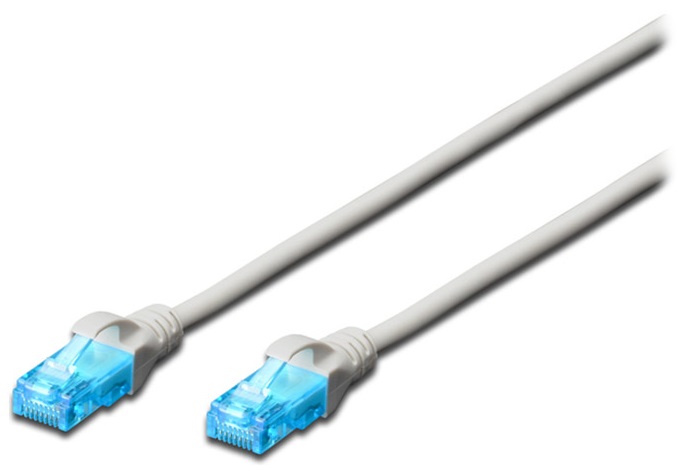 Патч-корд DIGITUS CCA CAT 5e UTP, 0.25м, PVC, Grey (DK-1512-0025) в Києві