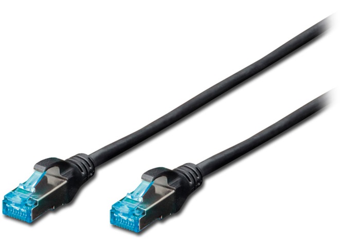 Патч-корд DIGITUS CAT 5e, SF-UTP,2м, Black (DK-1531-020/BL) в Києві