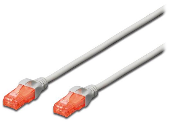 Патч-корд DIGITUS CAT 6 UTP, 0.5м, LSZH, Grey (DK-1617-005) в Києві