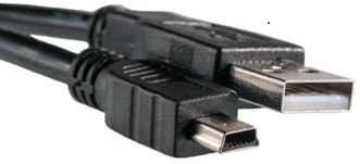 Кабель POWERPLANT USB 2.0 AM - Mini, 0.5м (KD00AS1219) в Києві