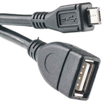 Кабель POWERPLANT OTG USB 2.0 AF - Micro, 0.1м (KD00AS1232) в Киеве