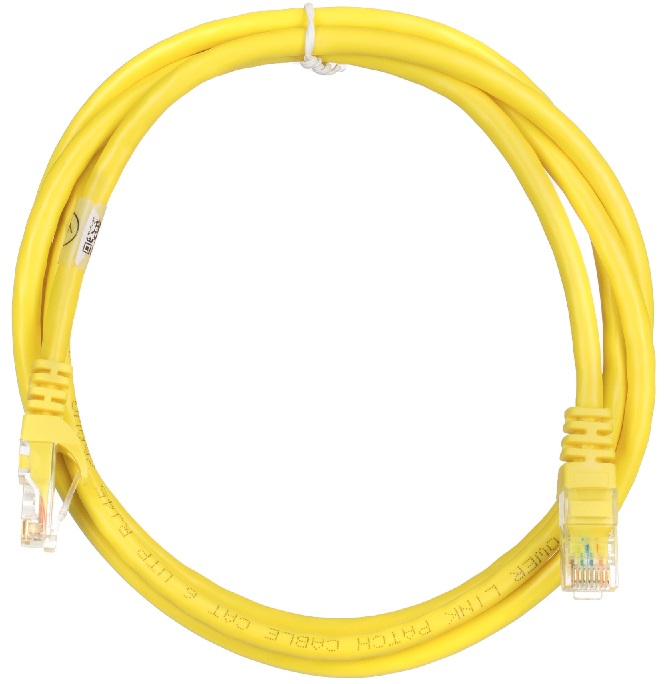 Патч-корд 2E CAT 6,UTP,RJ45, 26AWG ,7/0.16 CU, 1.50 M, PVC,YELLOW · 2