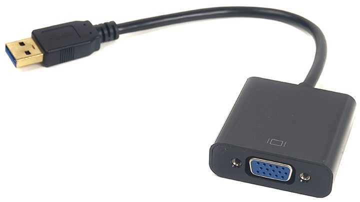 Кабель-перехідник POWERPLANT USB 3.0 M - VGA F (CA910380) в Києві