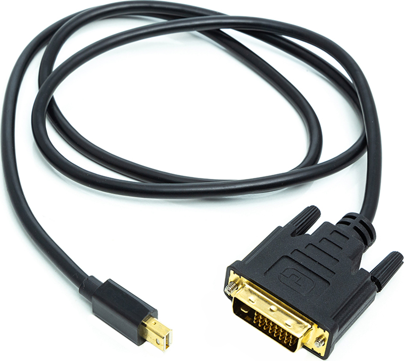 Кабель POWERPLANT mini DisplayPort (M)/DVI (M) 1м (CA912148) в Киеве