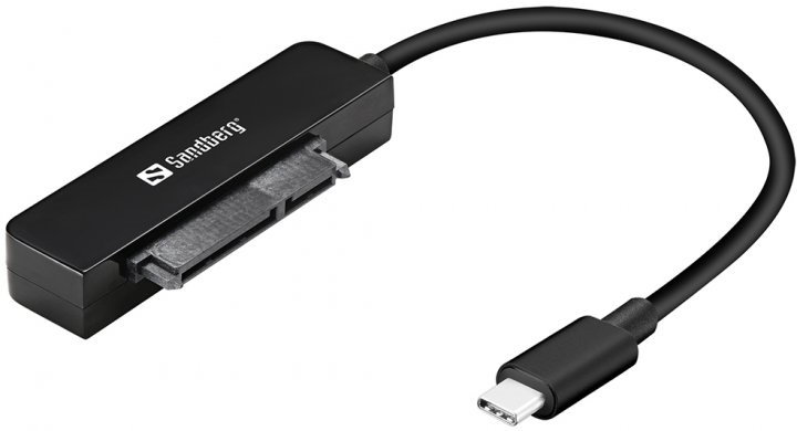 Переходник SANDBERG USB-С Gen.2 - SATA III (F) Black (136-37) в Киеве